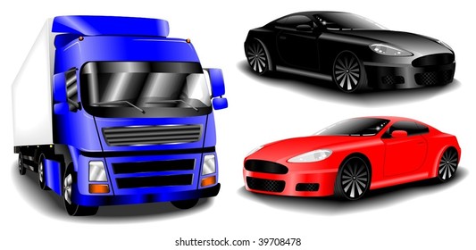 vector cars set