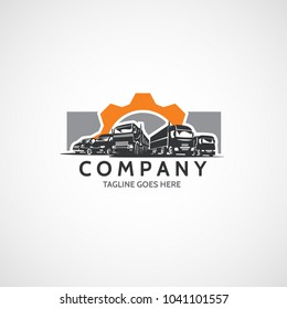 Vector cars, vans, minibuses, commercial vehicles logo.