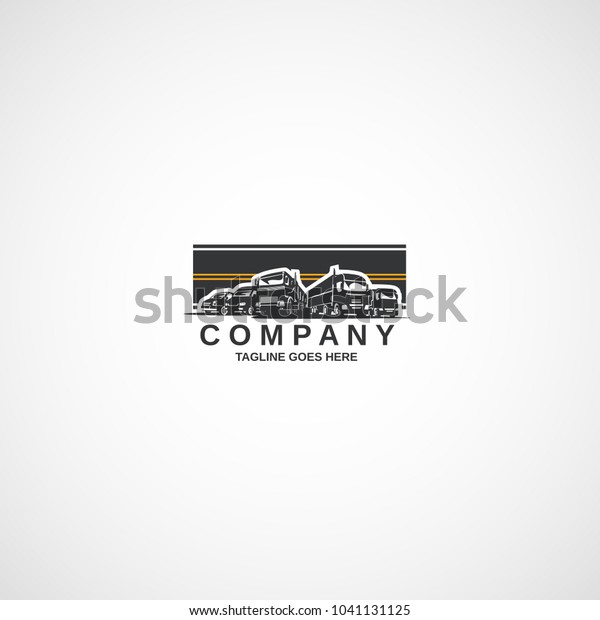 Vector cars, vans, minibuses, commercial vehicles\
and road logo.