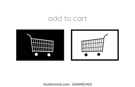vector cart icon. add to cart symbol. shopping icon