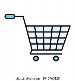 Vector Cart Outline Icon Design
