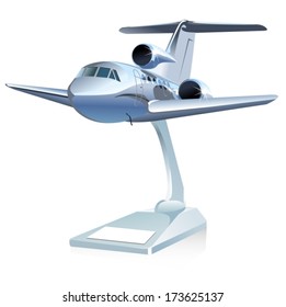 Vector Cartoon Airplane.
