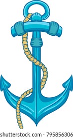Vector cartoon anchor
