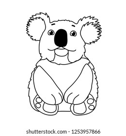 vector cartoon animal clipart lovely koala bear