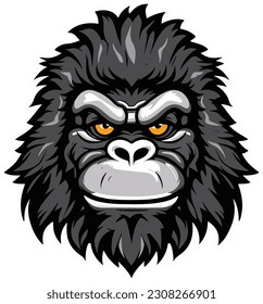 Vector cartoon animal gorilla or monkey
