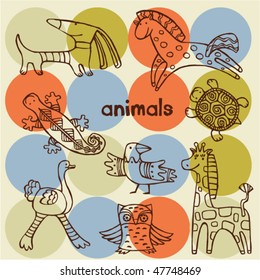 vector cartoon animals