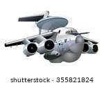 Vector Cartoon AWACS Plane. Available EPS-10 vector format separated by groups and layers for easy edit