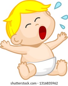 Vector Cartoon Baby Image