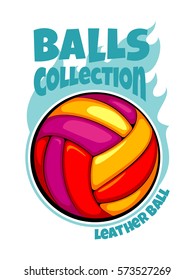 Vector cartoon balls collection