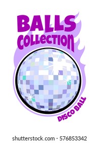 Vector cartoon balls collection