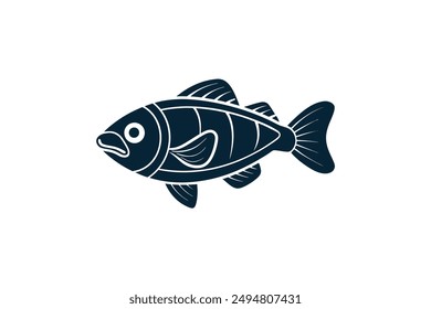  Vector cartoon barramundi fish illustration, perfect for print and digital use