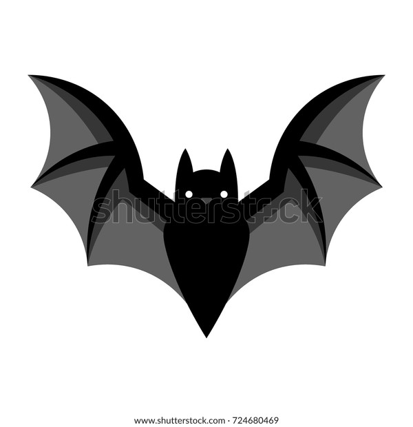 Vector Cartoon Bat Emoji Isolated On Stock Vector (Royalty Free ...