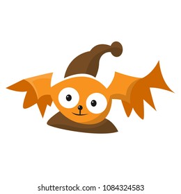 vector cartoon bat that cute