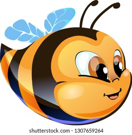 Vector cartoon bee