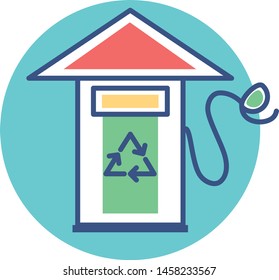 Vector Cartoon Biodiesel Icon Emoji Illustration Isolated