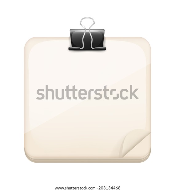 Vector Cartoon Blank Sheets Paper Stock Vector Royalty Free