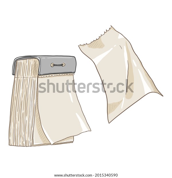 Vector Cartoon Blank Tearoff Calendar Illustration Stock Vector ...