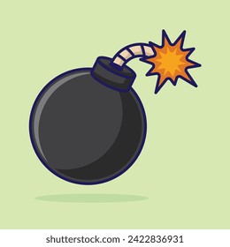 diseño de arte de la bomba de dibujos animados vectores, ilustración vectorial