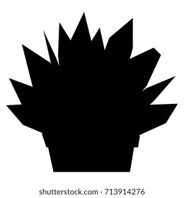 Vector Cartoon Bonsai Isolated On White Background