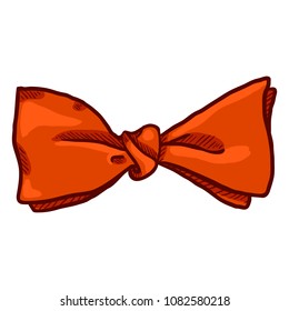 Vector Cartoon Bow Tie. Vintage Fashion Accessory