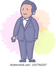 Vector Cartoon Bridegroom Image