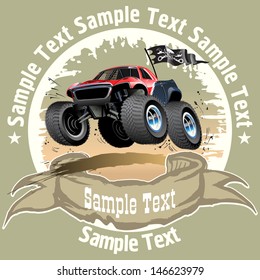 Vector Cartoon Buggy. Available EPS-10 vector format separated by groups and layers for easy edit