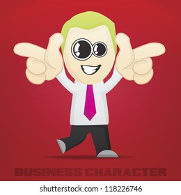 Vector Cartoon Business Character