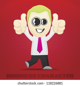 Vector Cartoon Business Character