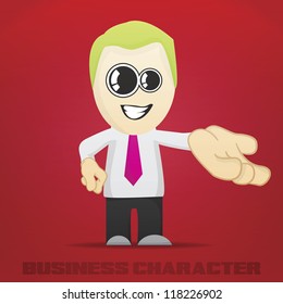 Vector Cartoon Business Character