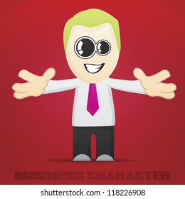 Vector Cartoon Business Character