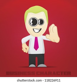 Vector Cartoon Business Character