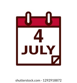Vector Cartoon Calendar  Emoji Icon Isolated