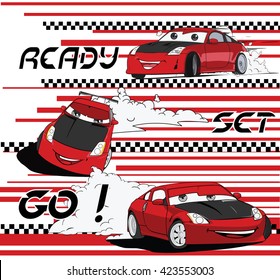 Vector Cartoon Car Illustration