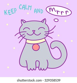 Vector Cartoon Cat