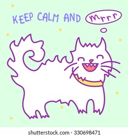 Vector Cartoon Cat