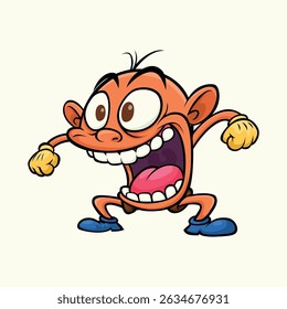 Vector cartoon character design.  Concept illustrations.Vector illustration.mascot character.Abstract characters