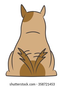 vector cartoon character dog