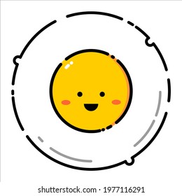 vector cartoon, character, and an egg illustration