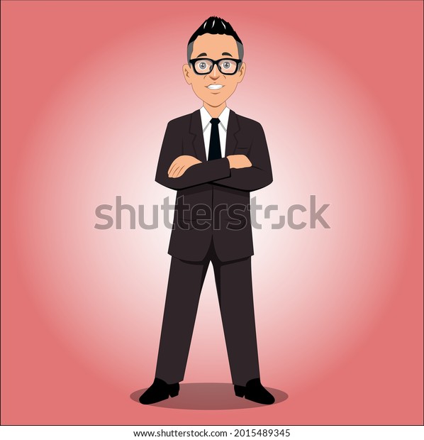 Vector Cartoon Character Figure Executive Businessman Stock Vector ...