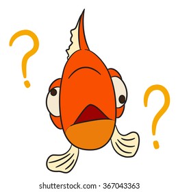 vector cartoon character fish forgotten
