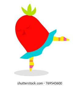 Vector cartoon character illustration tomato