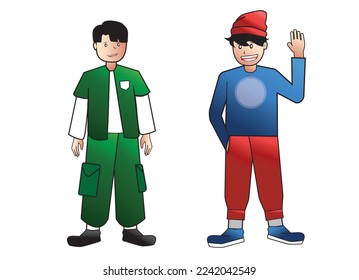 ilustración del hombre del personaje de la caricatura vectorial