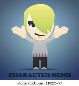 Vector Cartoon Character Nemo