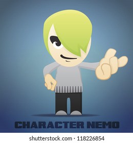 Vector Cartoon Character Nemo