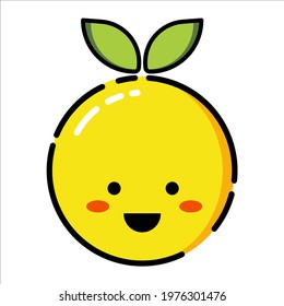 vector cartoon, character, and an orange illustration