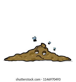 Vector Cartoon Character - Sad Liquid Shit Character