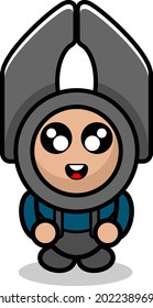 vector cartoon character simple doodle pliers cute mascot costume head