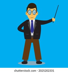 vector Cartoon character of teacher