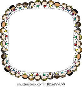 vector cartoon Children's background frame border icon