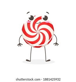 Vector cartoon Christmas candies. Designed for printing, postcards, bed linen, textiles and fabrics